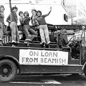 Highlight of the rag week on12th November 1977 was an 18-float procession through