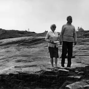 Hilbre Island custodian Charles Clifton and his wife Jean. Circa 1967 Hilbre Island custodian Charles Clifton and his wife Jean. Circa 1967