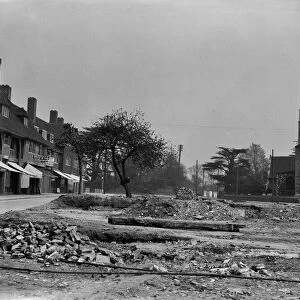 Hillingdon village, site of demolished buildings 3rd May 1935