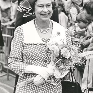 HM The Queen Elizabeth visits Bristol. 1985 HM the Queen