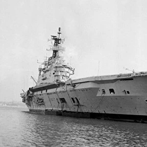 HMS Ark Royal arrives at Plymouth after arriving rom the Far East june 1966 A©