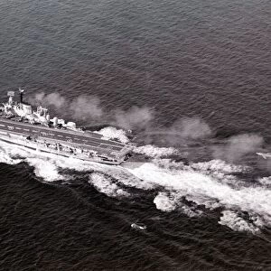 HMS Ark Royal during military exercises in the English Channel September 1970