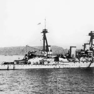 HMS Indomitable Battlecruiser Print circa 1914 HMS Indomitable Battlecruiser Print circa 1914