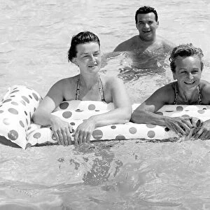 Holidaymakers enjoying the hot weather over the Whitsun Bank Holiday at the Galleon Pool