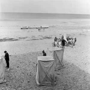 Holidaymakers at Redcar. 1971 Holidaymakers at Redcar. 1971