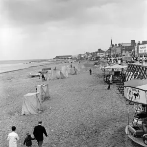 Holidaymakers at Redcar. 1971 Holidaymakers at Redcar. 1971