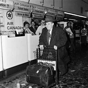 Holly Johnson from the band Frankie Goes To Hollywood pictured at London Airport
