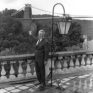 Hollywood actor Cary Grant on one of his frequent visits back to his home city of Bristol