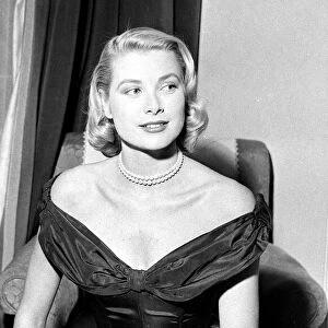 Hollywood actress Grace Kelly seen here during her interview with Daily Mirror reporter