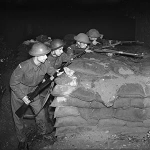 Home Guard Round Up Enemy"in Birmingham All-Night Test