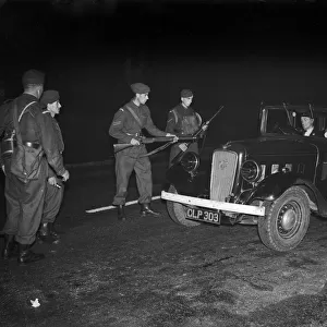 Home Guard Round Up Enemy"in Birmingham All-Night Test