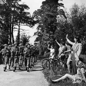 Home Guard Volunteers in Training, Print