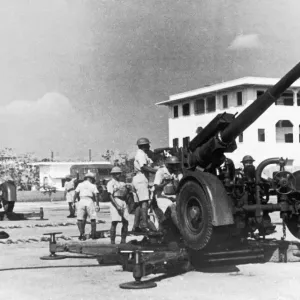 HKSRA Anti-Aircraft Gun Print 3rd August 1941 HKSRA Anti-Aircraft Gun Print 3rd August 1941