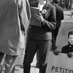 Honor Blackman Print - Liberal Party Campaign in London 1967