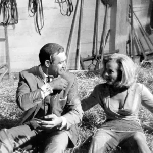 Goldfinger Print: Honor Blackman and Sean Connery in Haystack, June 1964