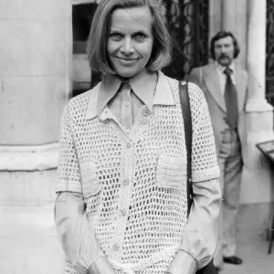 Honor Blackman Print - Crochet Knitted Top Photo April 1975