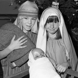 Hopton First and Nursery school nativity - picture of Mary and Joseph and baby Jesus Hopton First and Nursery school nativity - picture of Mary and Joseph and baby Jesus