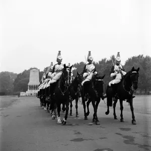 Horseguards on Parade in London. October 1952 C4980