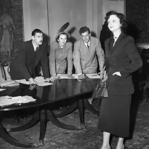 Hostess applicants for American overseas Airways. 30th March 1949 Hostess applicants for American overseas Airways. 30th March 1949