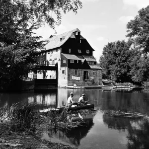 Houghton Mill on the River Great Ouse in Houghton, Cambridgeshire. 28th August 1952 Houghton Mill on the River Great Ouse in Houghton, Cambridgeshire. 28th August 1952