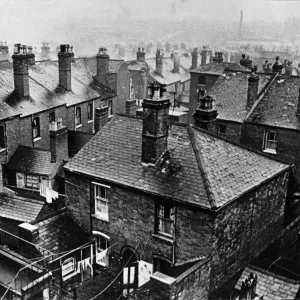 1930s Birmingham Housing Print - Overhead View