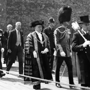 HRH Prince Philip, Duke of Edinburgh, leaves the Castle after Freedom Ceremony
