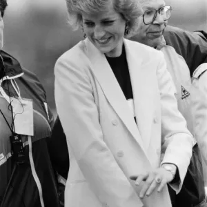 HRH Princess Diana, The Princess of Wales, launches the start of the 1988 London HRH Princess Diana, The Princess of Wales, launches the start of the 1988 London
