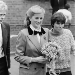 HRH Princess Diana, The Princess of Wales, visits Dr. Barnados home in East Ham, London HRH Princess Diana, The Princess of Wales, visits Dr. Barnados home in East Ham, London