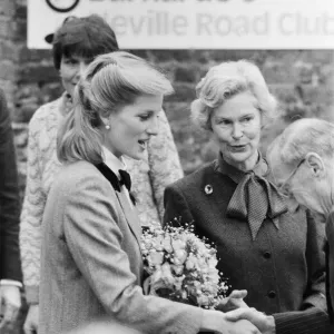 HRH Princess Diana, The Princess of Wales, visits Dr. Barnados home in East Ham, London HRH Princess Diana, The Princess of Wales, visits Dr. Barnados home in East Ham, London