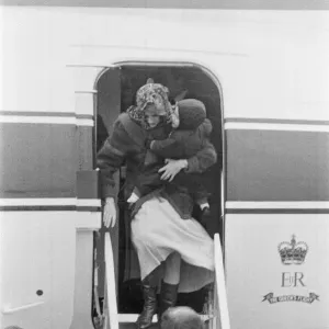 HRH Princess Diana Print - Aberdeen Arrival 2nd March 1984