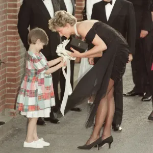 HRH Princess Diana, The Princess of Wales arrives for The Serpentine GalleryOs summer HRH Princess Diana, The Princess of Wales arrives for The Serpentine GalleryOs summer