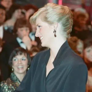 HRH Princess Diana, The Princess of Wales attends The Laurence Olivier Awards