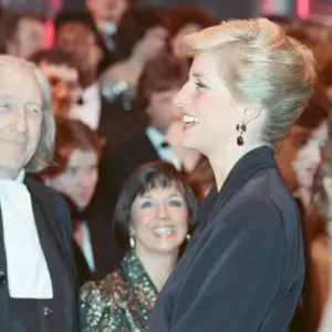 HRH Princess Diana at the Laurence Olivier Awards Print 1989 HRH Princess Diana at the Laurence Olivier Awards Print 1989