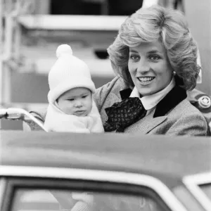HRH Princess Diana, The Princess of Wales pictured with her 2nd son, Prince Harry HRH Princess Diana, The Princess of Wales pictured with her 2nd son, Prince Harry