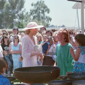 HRH Princess Diana in Melbourne, Australia Print 1988