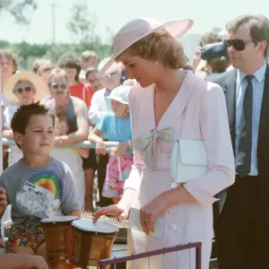 HRH Princess Diana, The Princess of Wales during her tour of Australia in 1988 HRH Princess Diana, The Princess of Wales during her tour of Australia in 1988