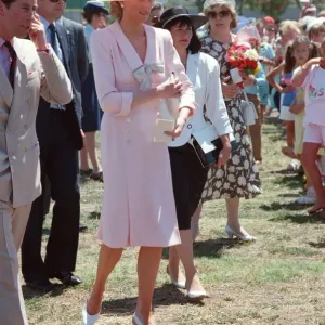 HRH Princess Diana, The Princess of Wales during her tour of Australia in 1988 HRH Princess Diana, The Princess of Wales during her tour of Australia in 1988