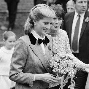 HRH Princess Diana, The Princess of Wales, visits Dr. Barnados home in East Ham, London