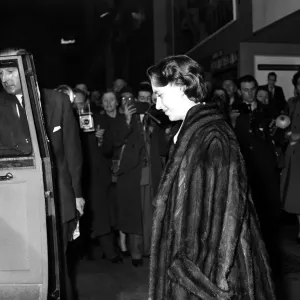 HRH Princess Margaret shows off her new hairstyle as she enters her car after leaving HRH Princess Margaret shows off her new hairstyle as she enters her car after leaving