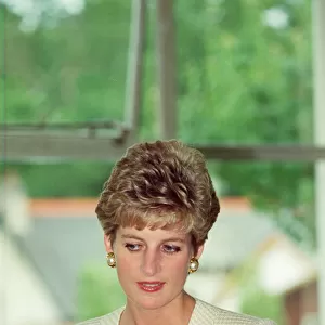HRH The Princess of Wales, Princess Diana, visits Papworth Hospital, Cambridge
