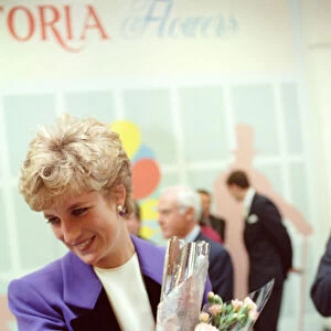 HRH The Princess of Wales, Princess Diana, visits Tunbridge Wells