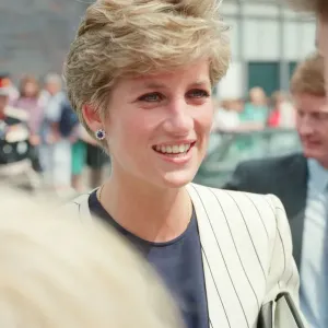 HRH The Princess of Wales, Princess Diana, on a walkabout in Sheffield and Rotherham HRH The Princess of Wales, Princess Diana, on a walkabout in Sheffield and Rotherham