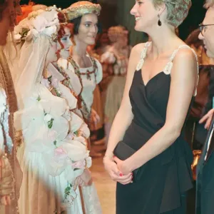 HRH The Princess of Wales, Princess Diana, arrives at The Coliseum in London to see HRH The Princess of Wales, Princess Diana, arrives at The Coliseum in London to see