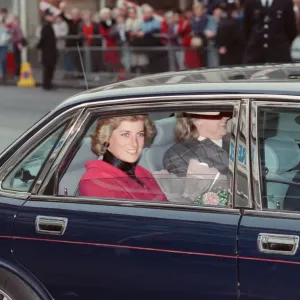 HRH The Princess of Wales, Princess Diana, visits the Relate Marriage Guidance Centre in