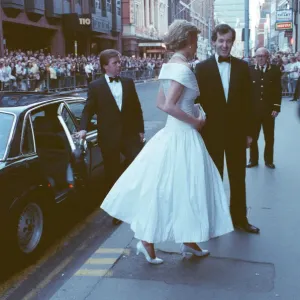 HRH The Princess of Wales, Princess Diana attends the performance of the ballet La HRH The Princess of Wales, Princess Diana attends the performance of the ballet La