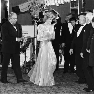 HRH The Princess of Wales, Princess Diana attends The Royal Premiere of the 14th 007 HRH The Princess of Wales, Princess Diana attends The Royal Premiere of the 14th 007