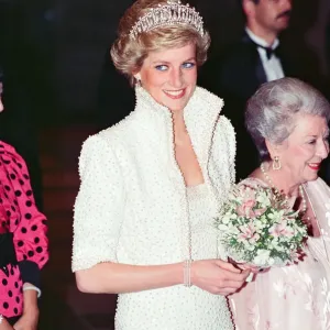 Princess Diana in Hong Kong Print, 8th November 1989 Princess Diana in Hong Kong Print, 8th November 1989