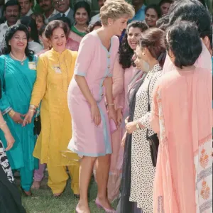 HRH The Princess of Wales, Princess Diana visits Islamabad, Pakistan in September 1991