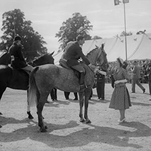 HRH Queen Elizabeth II at the Royal Horse Show, Windsor July 1952
