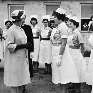 HRH Queen Elizabeth II visits Addenbrookes Hospital in 1962